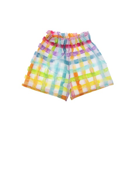 Multicolored checked shorts Multicolored checked shorts