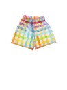 Shorts multicolore a quadretti