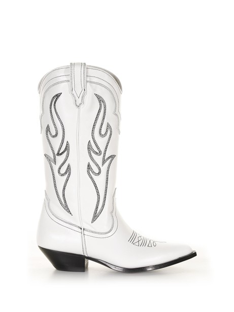 Stivale Texano Santa Fe in stile cowboy bianco Stivale Texano Santa Fe in stile cowboy bianco