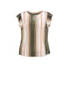 Sleeveless silk blouse