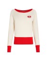 White red pullover