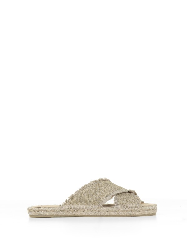 Gold Palmera slipper with cross Gold Palmera slipper with cross