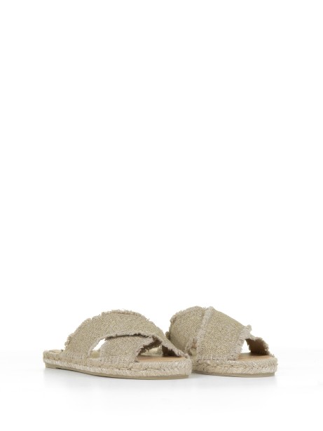 Gold Palmera slipper with cross 2