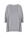 Gray shirt with 3/4 sleeves