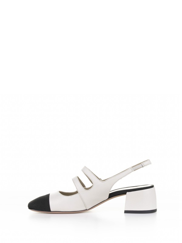 Chanel Slingback doppio cinturino in pelle