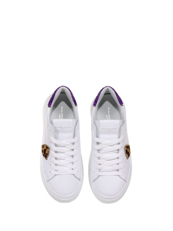 Sneaker Temple Veau Glitter