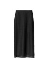 Black wool and silk skirt