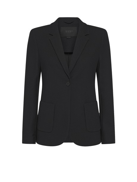 Black single-breasted jacket