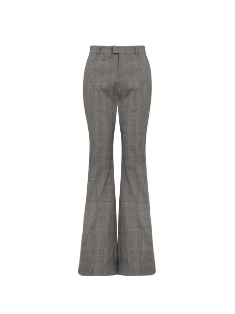 Prince of Wales motif flared trousers