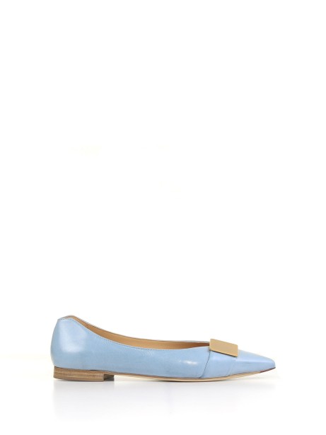 Ballerina in nappa con placca Ballerina in nappa con placca
