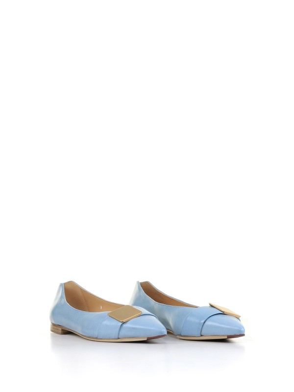 Ballerina in nappa con placca
