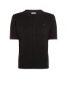 Slim fit pullover with short sleeves