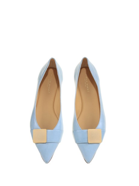 Ballerina in nappa con placca