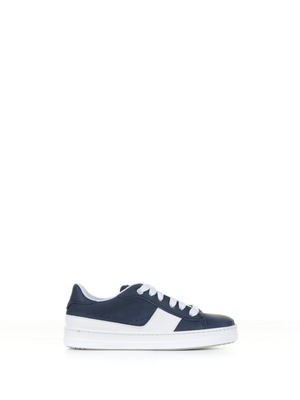 Sneaker blu in pelle Sneaker blu in pelle