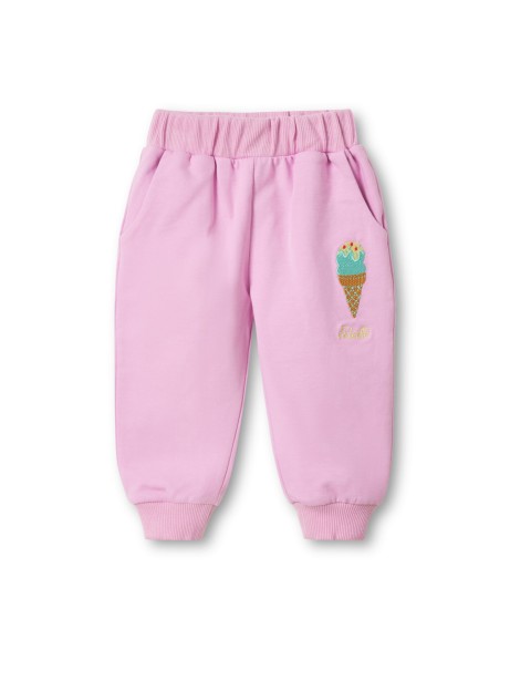 Pantalone della tuta rosa con gelato