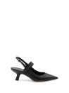 Black sandal with heel