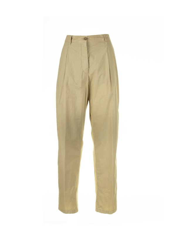 Beige high-waisted trousers Beige high-waisted trousers
