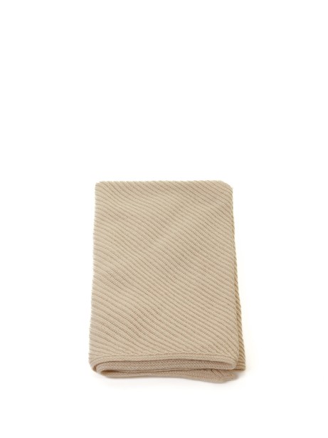 English knitted pure cashmere triangle scarf