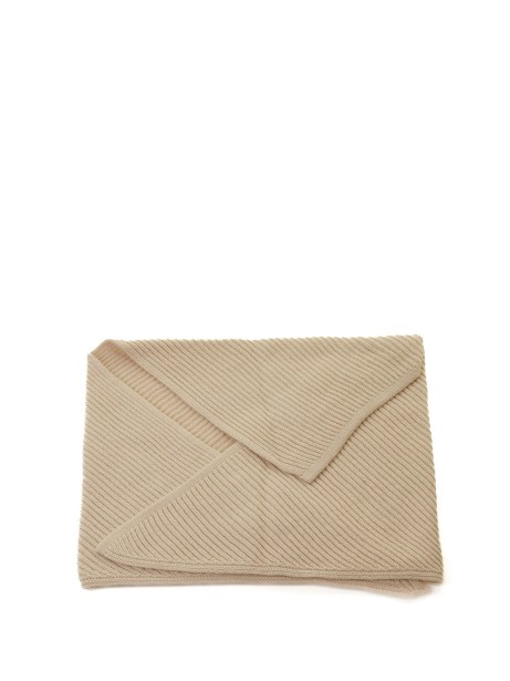 Sciarpa a triangolo in puro cashmere a maglia inglese 2