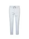 Pantalone bianco stretch con coulisse