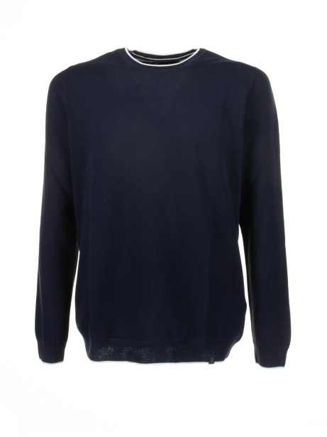 Navy blue crew neck sweater