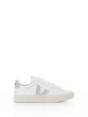 Campo sneaker in white gray leather for women