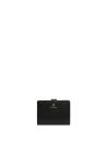 Camelia S Compact black leather wallet