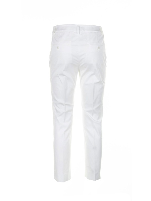 Pantalone bianco cotone