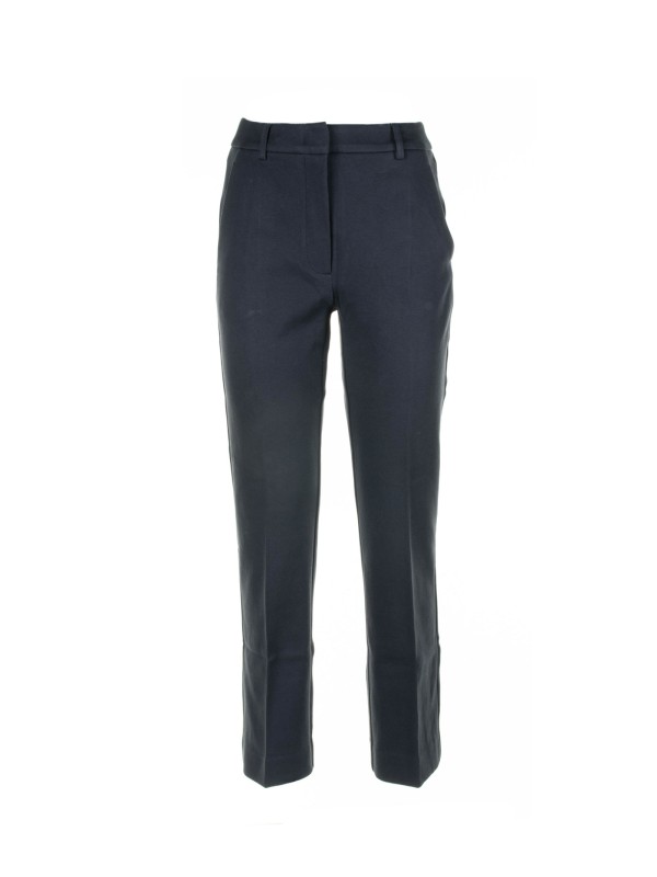 Pantalone blu navy in cotone