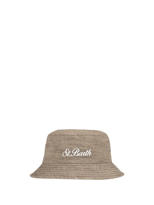 Cappello James beige in lino