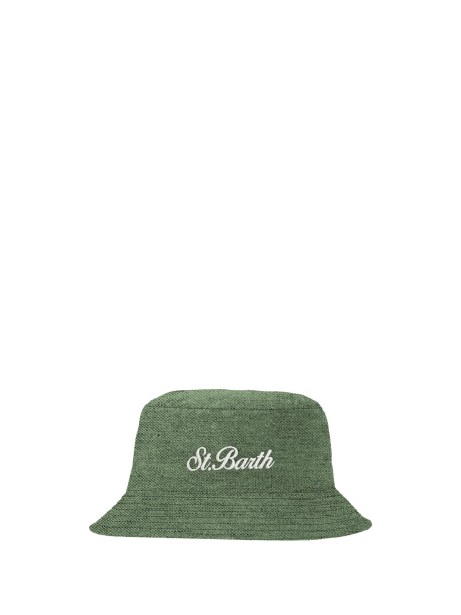 Green linen James hat Green linen James hat