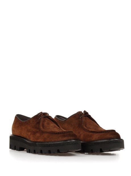 Mocassino in suede con maxi suola