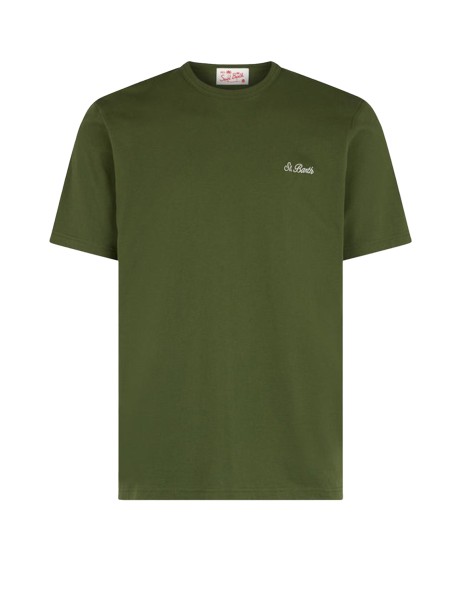 Military green T-shirt with logo Military green T-shirt with logo