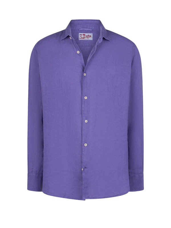 Camicia Pamplona viola in lino Camicia Pamplona viola in lino