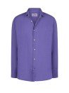Purple Pamplona shirt in linen