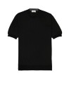 T-shirt nera in cotone