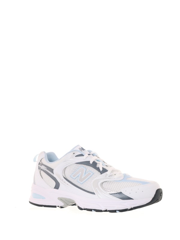 530 white light blue women's sneaker