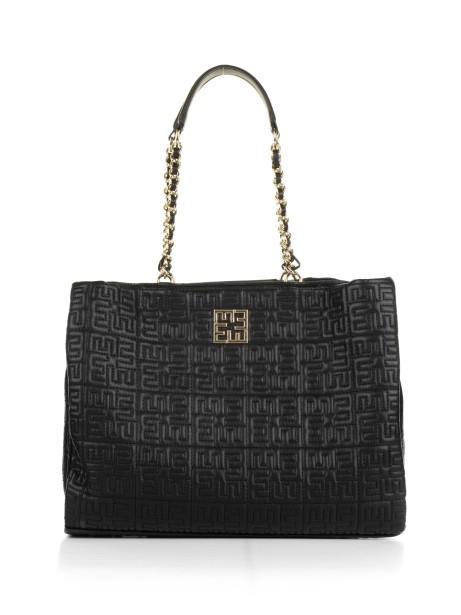 Tote bag Rosemary Large nera in pelle