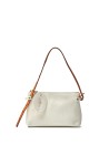 White Tuka Daily clutch bag in leather