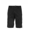 Black Bermuda shorts in cotton