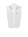 Camicia smanicata bianca