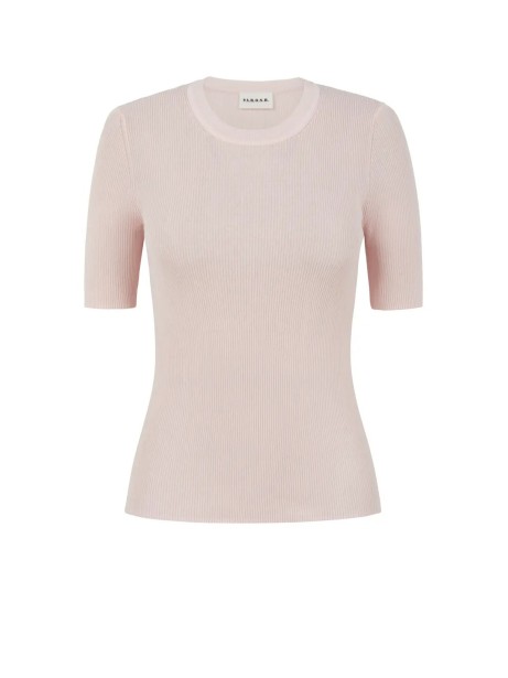 Pink short-sleeved shirt