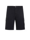 Navy blue cotton Bermuda shorts