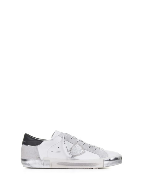 Sneakers Prsx bianco argento donna