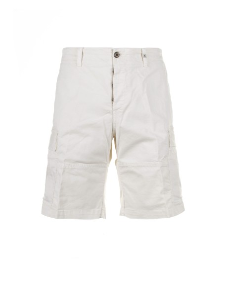 Cream men's Bermuda shorts