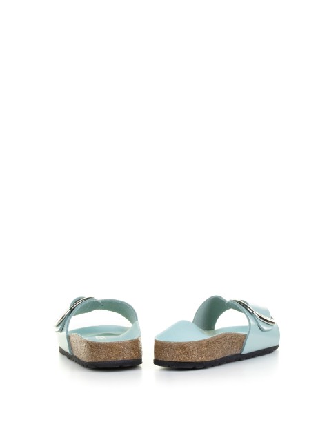 Madrid green patent leather slippers