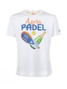 White Apres Padel men's t-shirt