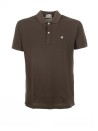 Brown Polo shirt in cotton