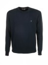 Crew neck sweater in cotton with long sleeve
