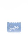 Aline clutch bag in light blue sponge